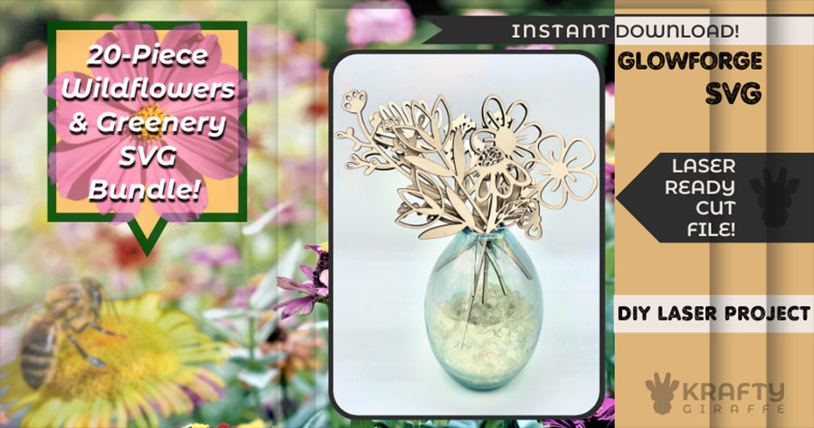 🌸 Wildflowers SVG Bundle: 20 Unique Designs!🌸