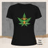 Funny Giraffe and Marijuana Leaf Crewneck T-Shirt-Unisex