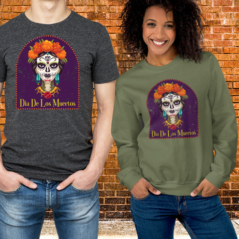 Day of the Dead-Dia De Lost Muertos Crewneck T-Shirt/Sweatshirt-Unisex