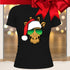 Funny Giraffe Wearing Sunglasses Christmas Crewneck T-Shirt-Unisex