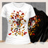 Dancing Skeleton in Fall Leaves Crewneck T-Shirt/Sweatshirt-Unisex
