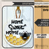 Home Sweet Home Bee Motif Door Hanger SVG File-For Laser Engraving