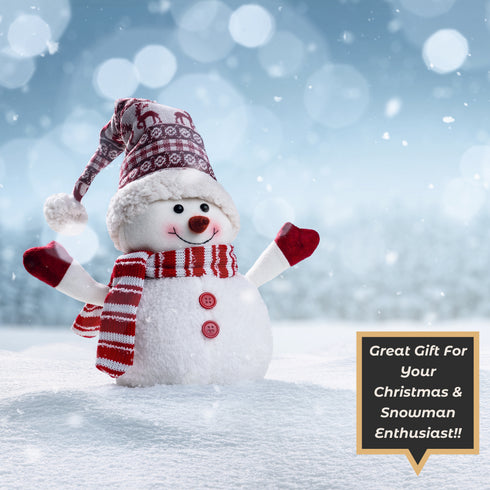 Snowman Hot Cocoa Cutting Wood Serving Tray-Laser Engraved