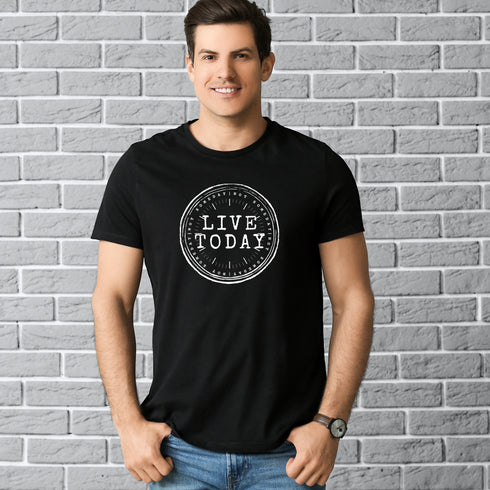 Motivational Live Today Crewneck T-Shirt-Unisex