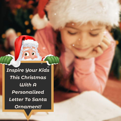 North Pole Envelope Christmas Wood Ornament - Laser Engraved