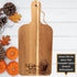 Pumpkin Spice & Everything Nice Paddle Cutting Board-Laser Engraved