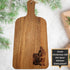Santa Mailbox Paddle Cutting Board-Laser Engraved