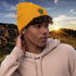 Giraffe Embroidered Ribbed Beanie-Unisex