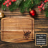 Vintage Santa Sleigh Cutting Board with Beveled Edge-Laser Engraved
