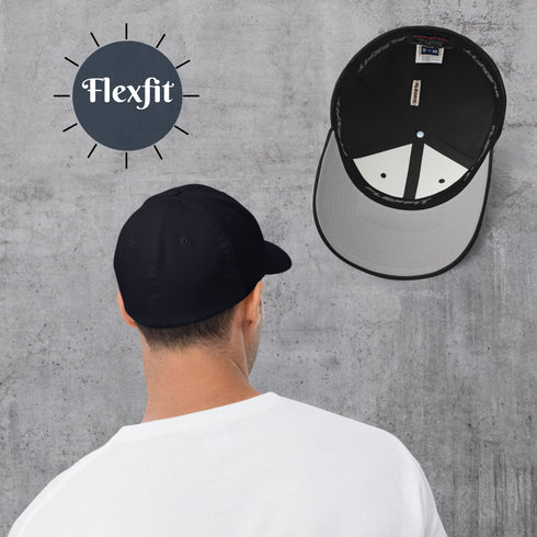 Giraffe Embroidered Flexfit Hat-Unisex