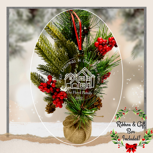 First Home Ornament-Acrylic Opt