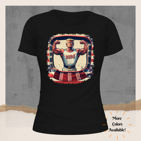 Support President Trump 2024 Crewneck T-Shirt-Unisex