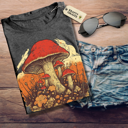 Mushroom Crewneck T-Shirt-Unisex