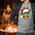 Funny Giraffe Wearing Sunglasses Christmas Crewneck T-Shirt-Unisex