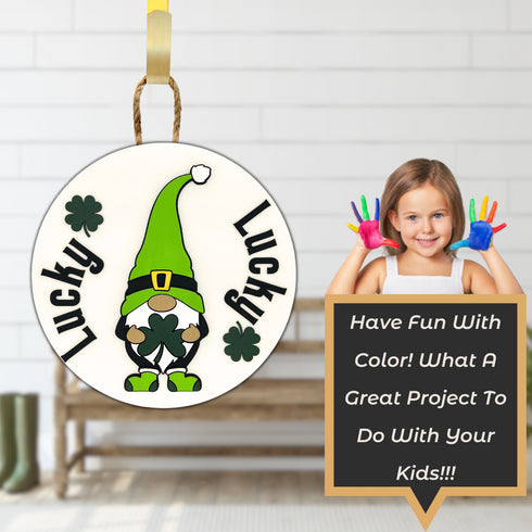 St.Patrick's Day Door Hanger SVG File-For Laser Engraving