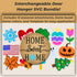 Interchangeable Welcome Door Hanger SVG Bundle-13 Seasonal Attachments-For Laser Engraving