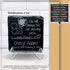 Personalized Remembrance Slate Garden Grave Marker-Laser Engraved