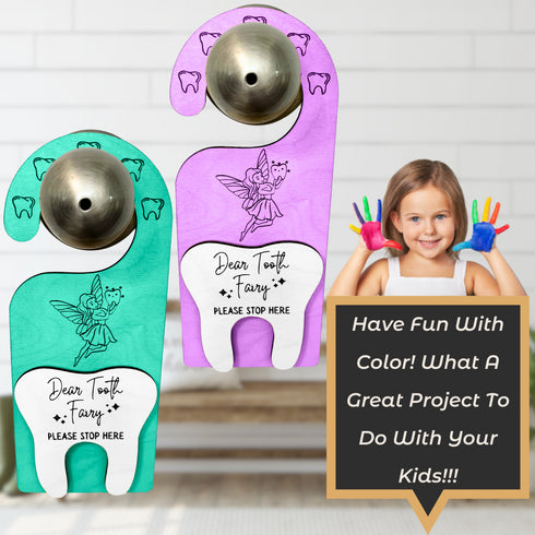 Tooth Fairy Door Hanger SVG File-For Laser Engraving