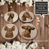 Farmhouse Animal Wood Slice Coasters - Laser Engraved Set of 4