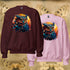 Vibrant Owl Crewneck Sweatshirt-Unisex