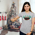 Merry and Bright Retro Christmas Crewneck T-Shirt-Unisex
