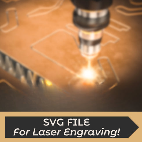 Clean/Dirty Dishwasher Magnet SVG File-For Laser Engraving