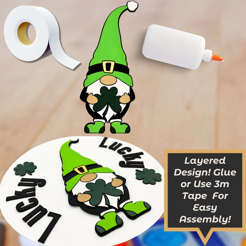 St.Patrick's Day Door Hanger SVG File-For Laser Engraving