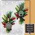Personalized Paw Print Christmas Ornaments SVG File-For Laser Engraving