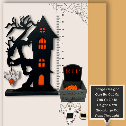 Halloween Advent Calendar SVG File- For Laser Engraving