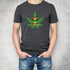 Funny Giraffe and Marijuana Leaf Crewneck T-Shirt-Unisex