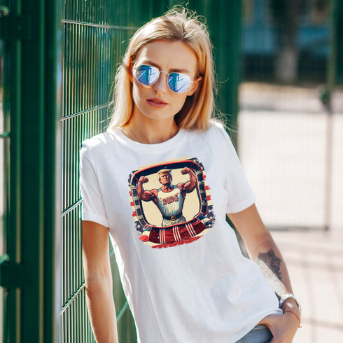 Support President Trump 2024 Crewneck T-Shirt-Unisex