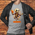 Dancing Skeleton Drinking Pumpkin Spice Latte T-Shirt-Unisex
