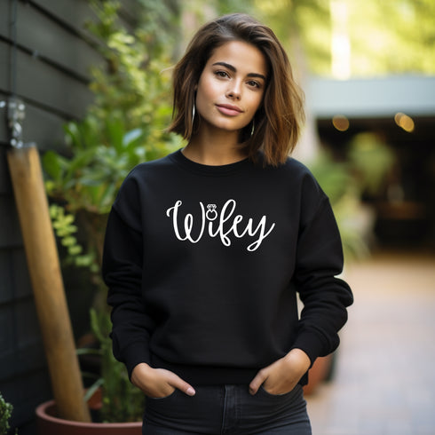 Wifey Crewneck Sweatshirt-Unisex
