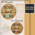 Home Sweet Home Interchangeable Wood Round Door Hanger-2 Sizes-13 Attachements Included