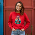 Funny Giraffe Christmas Sweatshirt-Unisex