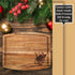 Vintage Santa Sleigh Cutting Board with Beveled Edge-Laser Engraved
