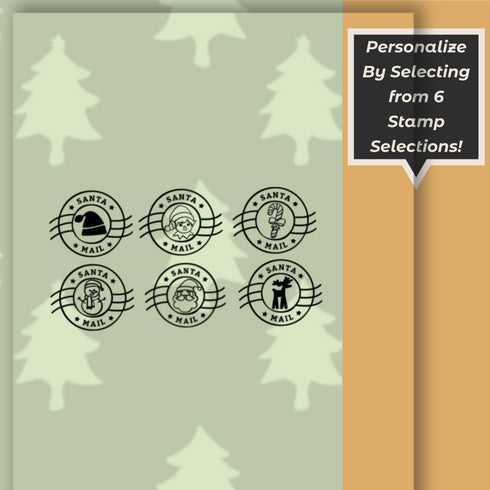 North Pole Envelope Christmas Wood Ornament - Laser Engraved