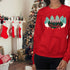 Merry and Bright Retro Christmas Crewneck Sweatshirt-Unisex