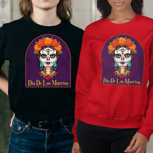 Day of the Dead-Dia De Lost Muertos Crewneck T-Shirt/Sweatshirt-Unisex