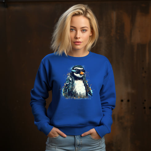 Funny Penguin Crewneck Sweatshirt-Unisex