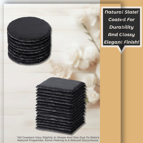 Personalized Wedding Favors-Laser Engraved Slate Coasters