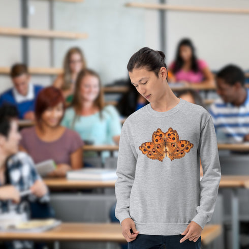 Moth Crewneck Sweatshirt-Unisex