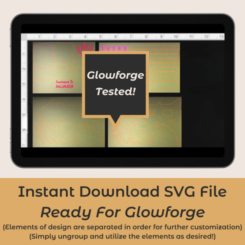 Halloween Advent Calendar SVG File- For Laser Engraving