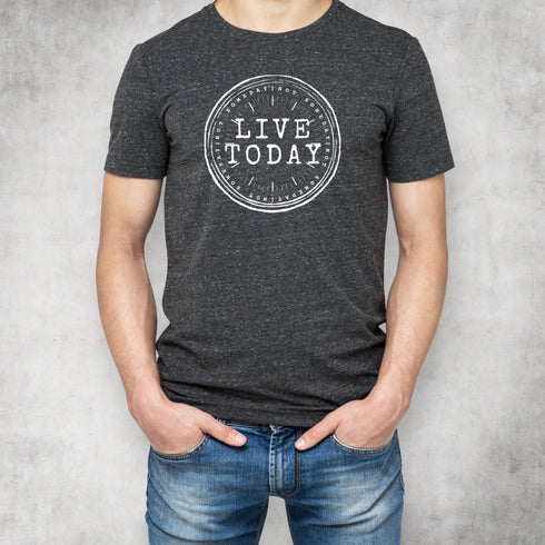 Motivational Live Today Crewneck T-Shirt-Unisex