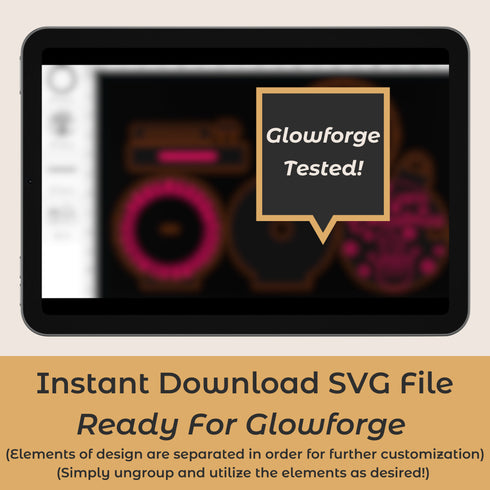 Spinning Christmas Countdown Advent Calendar SVG-For Laser Engraving