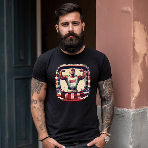 Support President Trump 2024 Crewneck T-Shirt-Unisex