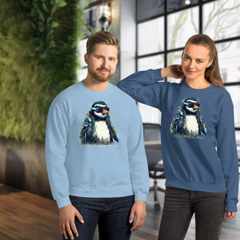 Funny Penguin Crewneck Sweatshirt-Unisex
