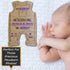 DIY Personalized Birth Announcement Baby Bodysuit Sign-Laser Engraved