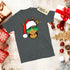 Funny Giraffe Wearing Sunglasses Christmas Crewneck T-Shirt-Unisex