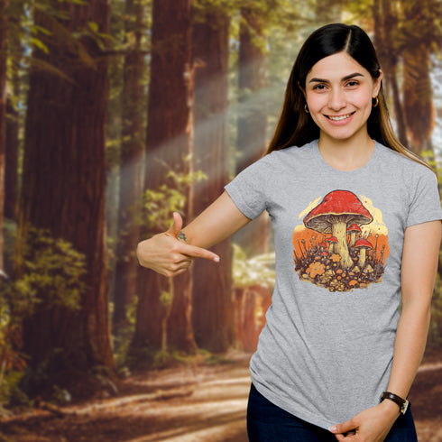 Mushroom Crewneck T-Shirt-Unisex